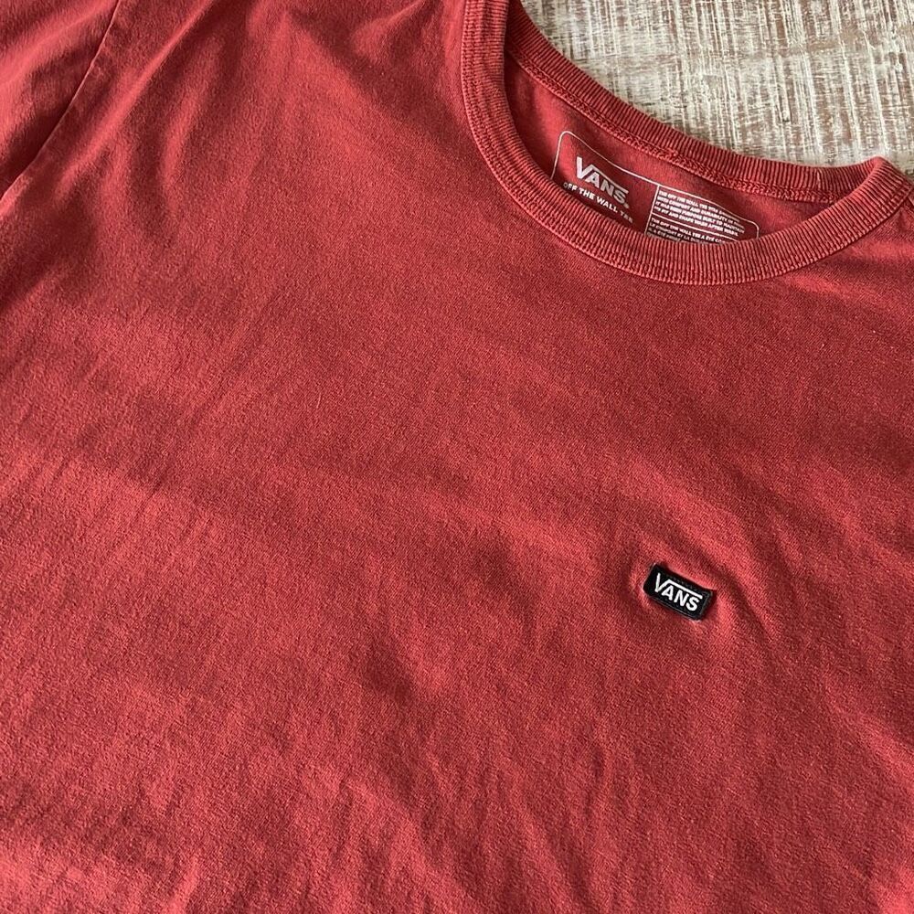 Vans embroidered men’s short sleeve cotton T-shirt